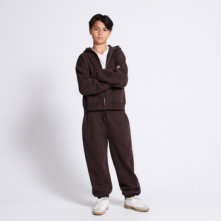 Heavy sweatpants "Mark" Brown